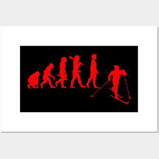 Cross Country Ski - Evolution Of A Nordic Skier Posters and Art